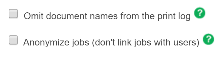 Job anonymisation