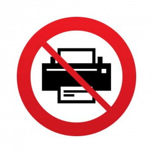 Stopping direct printing