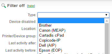 Extra filtering