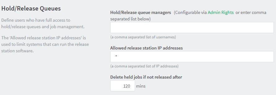 custom timeout value for PaperCut