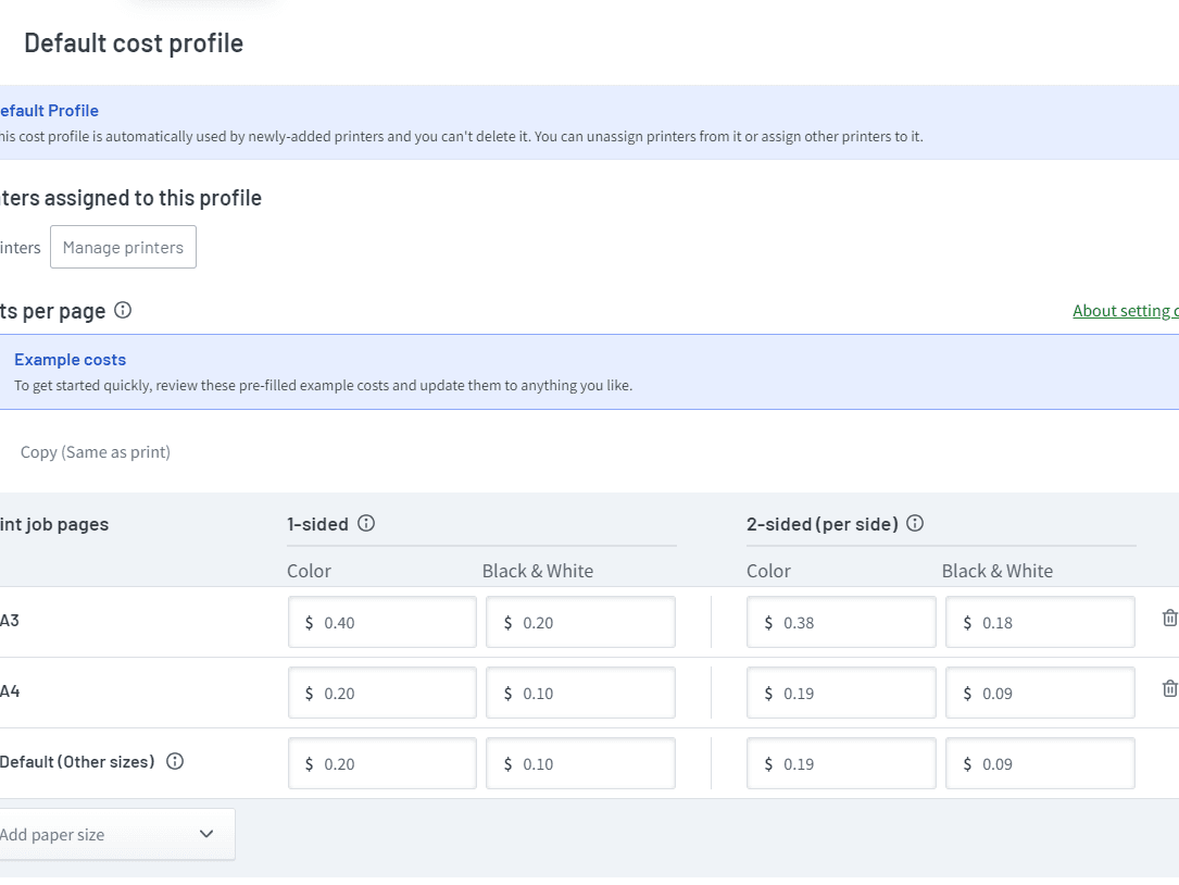 Cost Tracking